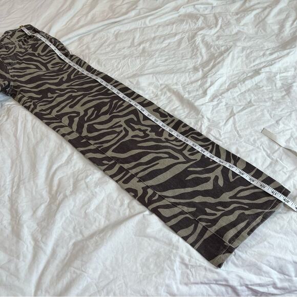 RSQ Zebra Striped Wide Leg High Waist Pants sz 24 - Picture 10 of 16